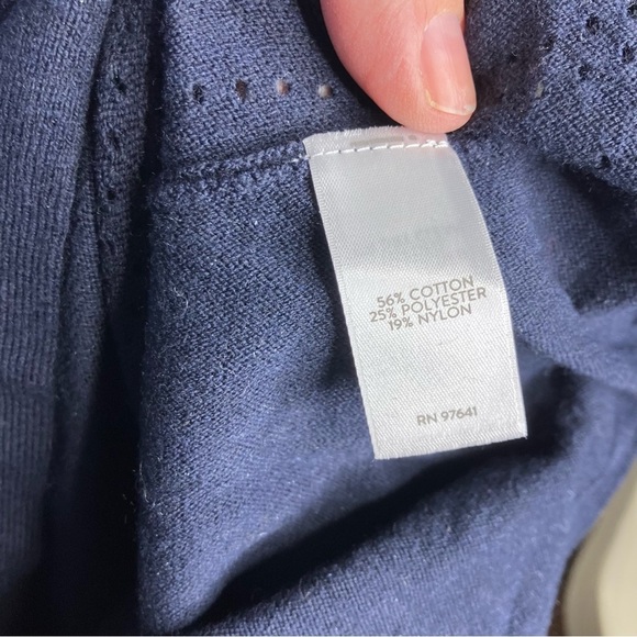 J. Jill lightweight sweater with dolman sleeves navy blue size XS - Picture 7 of 8